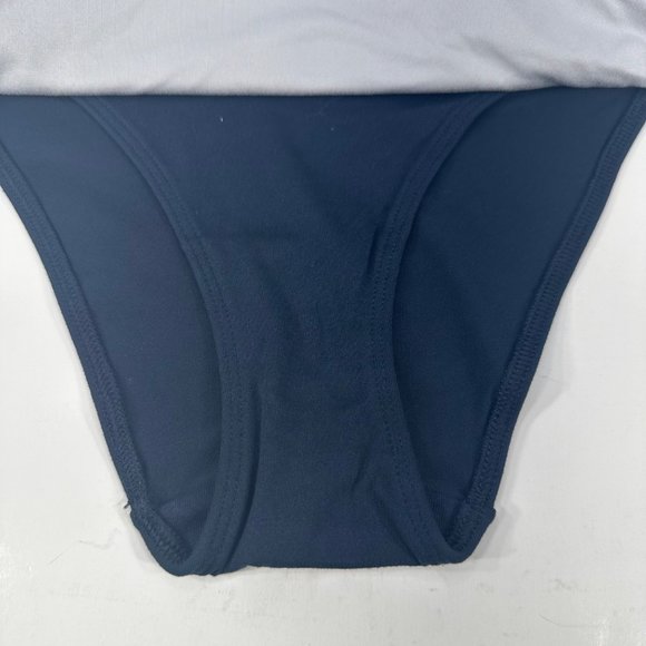 Lot Of Three Tommy Hilfiger Women's Size Medium Panty Bikini Blue Gray Blue New - Picture 5 of 11